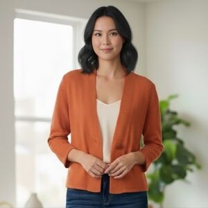 Tweeds Lamb's Wool Angora Blend Orange Sweater Size‎ Large